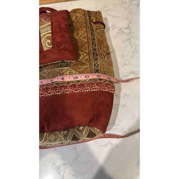 Handmade tapestry carpet bag adjustable backpack pocket inside bohemian indie main image 12